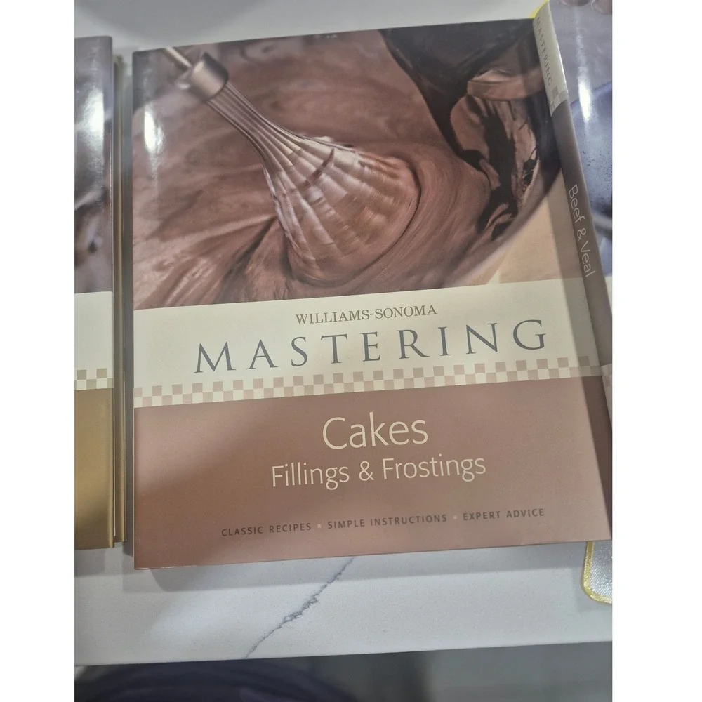 Williams-Sonoma Mastering Cookbook Set 3 Books Beef Cakes Sauces Hardcover